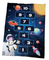 Tapete Amarelinha Infantil Tema Espaço Menino