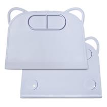 Tapete americano de silicone Domensi para bebês 35x25cm, azul antiderrapante