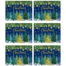 Tapete americano OBUSATT 6 peças de pinheiro de Natal 43x32 cm de plástico Tapete americano OBUSATT 6 peças de pinheiro de Natal 43x32 cm de plástico