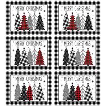 Tapete americano OBUSATT 6 peças de plástico de árvore de Natal 43x32cm Tapete americano OBUSATT 6 peças de plástico de árvore de Natal 43x32cm