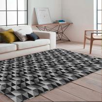 Tapete Antiderrapante 1,32x1,00m Para Sala e Quarto Moderno, Macio, Decorativo e Aconchegante