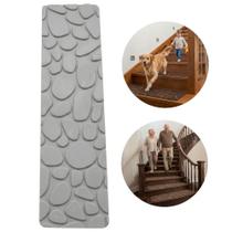 Tapete Antiderrapante Antiquedas Escadas Pets 20x76cm Cinza