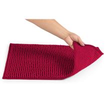 Tapete Antiderrapante Banheiro 60 x 40 cm Cor VERMELHO - Lavável