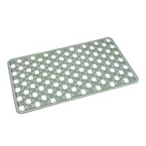 Tapete Antiderrapante Banheiro Cozinha Flexivel PVC VERDE Cristal 64x39cm Aquaplas Tapete Antiderrapante Banheiro Cozinha Flexivel PVC VERDE Cristal 64x39cm Aquaplas