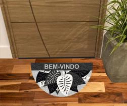 Tapete Antiderrapante Bem vindo Plantas 0,60 X 0,35 cm