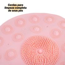 Tapete Antiderrapante Box Banheiro Massagem Ventosas Rosa