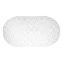 Tapete Antiderrapante Box Oval 68 X 37 Bella Casa Cristal