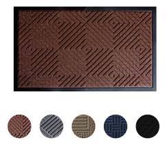 Tapete Antiderrapante Capacho 40Cm X 60Cm Marrom Welcome