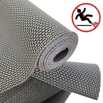 Tapete Antiderrapante cinza 1.20m x 50 banheiro cozinha piscina sauna