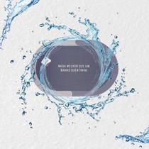 Tapete antiderrapante Cinza Banheiro Absorve Agua com Frase 37,5x57,5cm em Borracha FWB
