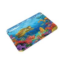 Tapete Antiderrapante Colorido Com Design De Golfinhos E Caverna Subaquática Para Decoração De Sala