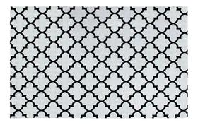 Tapete Antiderrapante Jacquard Geométrico Branco 2,00X2,50M