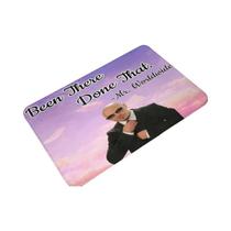 Tapete Antiderrapante Lavável Mr.Worldwide Been There Done That Para Entrada, Sala De Estar, Quarto