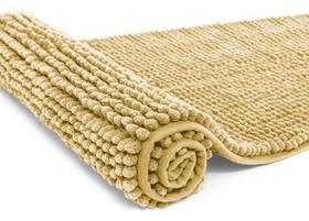 Tapete Antiderrapante Macarrãozinho 50Cm X 100Cm - Amarelo