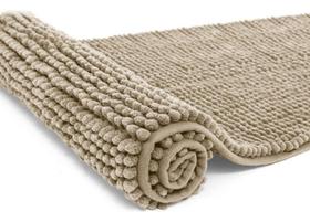 Tapete Antiderrapante Macarrãozinho 50Cm X 100Cm - Cáqui