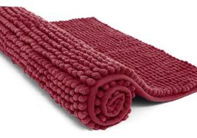 Tapete Antiderrapante Macarrãozinho 50Cm X 70Cm - Vermelho