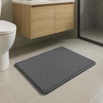 Tapete Antiderrapante Popcorn Para Banheiro 58x38cm Alta Absorção Bolinha Base Segura Premium Diversas Cor