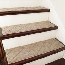 Tapete antiderrapante Stair Treads COSY HOMEER 70x23 cm, bege, 4 peças