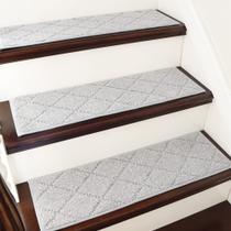 Tapete antiderrapante Stair Treads COSY HOMEER 70x23 cm, cinza, 7 peças