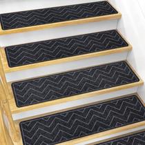 Tapete antiderrapante Stair Treads DK177 20x76 cm, pacote com 15, preto