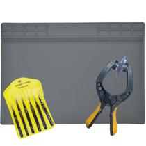 Tapete Antiestatica 25x35cm Ventosa Profissional + Kit pinça