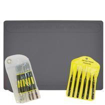 Tapete Antiestatica 28x41cm Ventosa Pro Pinças + Espátulas Tapete Antiestatica 28x41cm Ventosa Pro Pinças + Espátulas