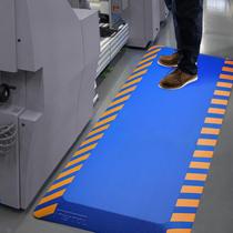 Tapete antifadiga FEATOL Industrial 43x61cm azul/amarelo