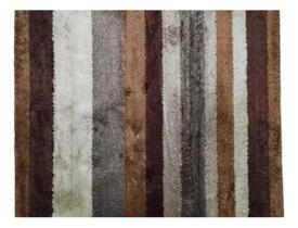 Tapete apolo - 1,50 x 2,00 - listrado capuccino - prata textil Tapete apolo - 1,50 x 2,00 - listrado capuccino - prata textil