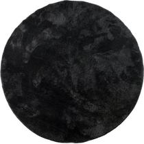 Tapete Apolo Redondo Pelo Baixo 1m - Preto Tapete Apolo Redondo Pelo Baixo 1m - Preto