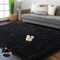 Tapete Area AAFKK preto para quarto, sala de estar 120x180cm Tapete Area AAFKK preto para quarto, sala de estar 120x180cm