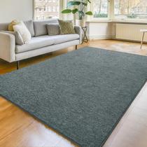 Tapete Area Amearea Modern Soft Lavável 120x180cm Cinza Verde