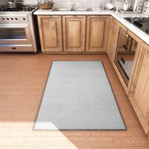 Tapete Area AREDO, suporte de borracha antiderrapante, lavável, 90x150cm, cinza Tapete Area AREDO, suporte de borracha antiderrapante, lavável, 90x150cm, cinza