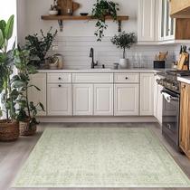 Tapete Area BILEEHOME Boho Font Vintage Floral 90x150cm Verde Tapete Area BILEEHOME Boho Font Vintage Floral 90x150cm Verde
