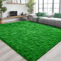 Tapete Area Chicrug Plush Soft Non-Shedding 122x152 cm verde Tapete Area Chicrug Plush Soft Non-Shedding 122x152 cm verde