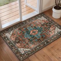Tapete Area Ciicool lavável vintage 60x90cm Boho Entryway Tapete Area Ciicool lavável vintage 60x90cm Boho Entryway