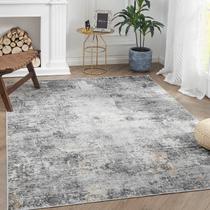 Tapete Area da jinchan, 122 x 183 cm, lavável, moderno, cinza Tapete Area da jinchan, 122 x 183 cm, lavável, moderno, cinza