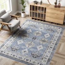 Tapete Area Dripex Vintage lavável 90x150cm para interior antiderrapante