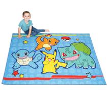 Tapete Area Franco Kids Room Pokémon 175 cm x 132 cm antiderrapante