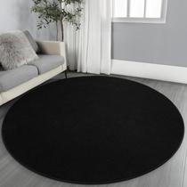 Tapete Area Gifeas Ultra Soft, redondo, 1,2 x 1,2 m, espuma viscoelástica preta