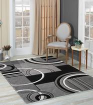 Tapete Area GLORY RUGS 61x213 cm Tapete moderno macio cinza