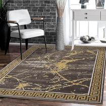 Tapete Area GLORY RUGS Marble Brown 61x213 cm