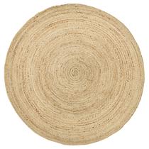 Tapete Area HOMEMONDE, tecido à mão, de juta, 150 cm, redondo, ecológico Tapete Area HOMEMONDE, tecido à mão, de juta, 150 cm, redondo, ecológico