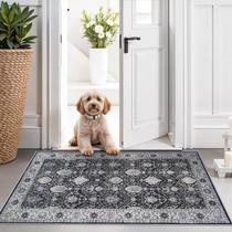 Tapete Area HY HAO YUN LAI Vintage Soft Thin 2 x 3 pés preto Tapete Area HY HAO YUN LAI Vintage Soft Thin 2 x 3 pés preto