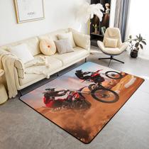 Tapete Area jejeloiu Dirt Bike Motocross Rider 100x150cm