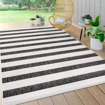 Tapete Area JONATHAN Y Aveiro Wide Stripe para interior e exterior 3x5m
