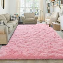 Tapete Area junovo Ultra Soft 180x270cm Fluffy Carpet Pink