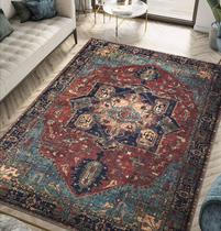 Tapete Area Keen Home Design Vintage 120 cm x 180 cm lavável Tapete Area Keen Home Design Vintage 120 cm x 180 cm lavável