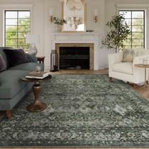Tapete Area Lahome Boho Green 270x365cm Vintage Distressed Tapete Area Lahome Boho Green 270x365cm Vintage Distressed