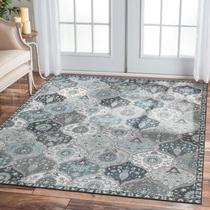 Tapete Area Lahome lavável marroquino 180x270cm azul Tapete Area Lahome lavável marroquino 180x270cm azul