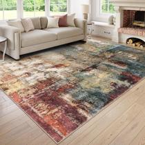 Tapete Area Lahome Modern Abstract Living Room 240x300cm vermelho Tapete Area Lahome Modern Abstract Living Room 240x300cm vermelho